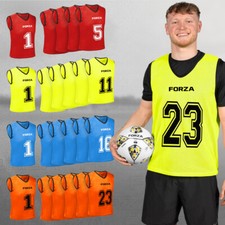 FORZA Premium Numbered Training Sports Bibs [Pack Options 1-23] - Sports Vests