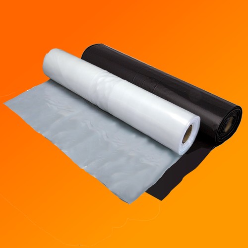 Clear black 1000g polythene - clear, &