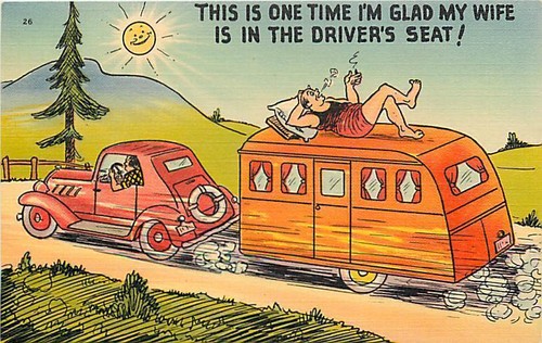 Vintage travel trailer art - vintage,