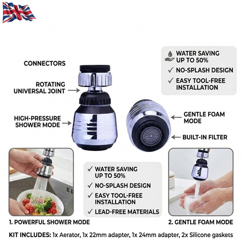 360 rotate swivel water - 360°,