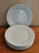 6 IKEA 365+ White Dinner Plates 11208 Vintage Design by Susan Pryke 27 cm 10.5"