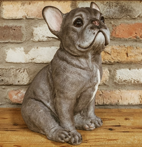 Large french bulldog figurine - bulldog,