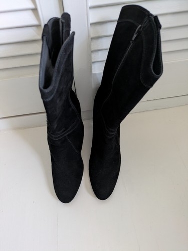 Stuart weitzman black suede - stuart,