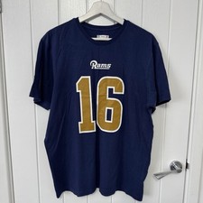 Fanatics NFL L.A. Rams #16 Jared Goff T-shirt Size L Short Sleeve VGC