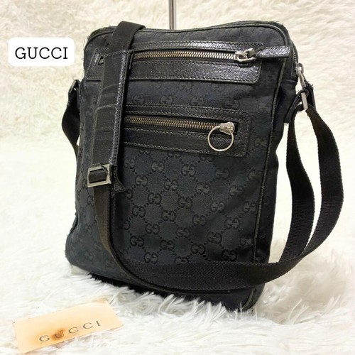 Gucci shoulder bag canvas - gucci,