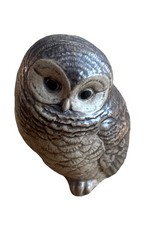 Vintage Poole Pottery Stoneware Baby Owl By B Adams, Measuring 9cm Height