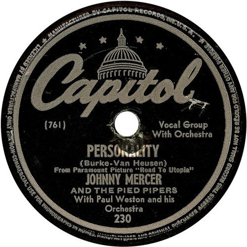 Johnny mercer personality - johnny,
