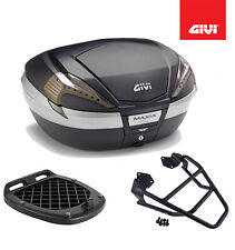GIVI Black Top Case Kit V56NNT + Plate Suzuki Burgman 650 2014 2015 2016