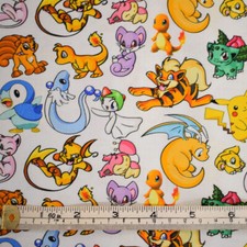 Pokemon 100% Cotton Fabric