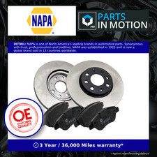 2x Vented Brake Discs and Pads fits VAUXHALL CORSA D 1.2 Front 2006 on 257mm Set