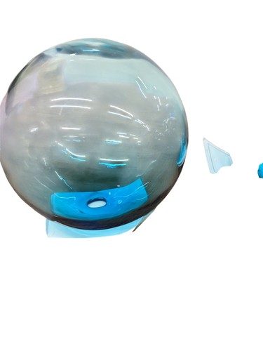 Blue glass decorative - blue,