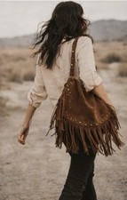 Velvet Western Fringe Bag With