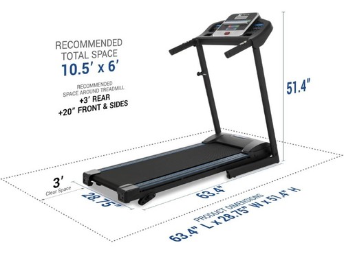 Xterra tr150 folding - folding, treadmill