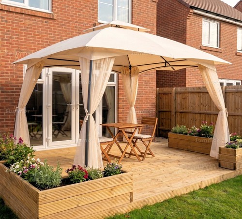 3x3m metal gazebo - (10x10ft),