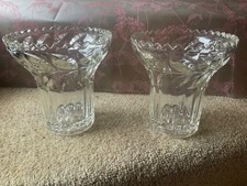 Pair Vintage Heavy Leaf