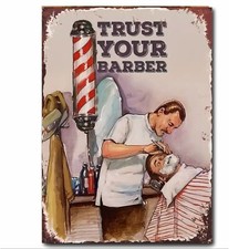 Barber Sign "Trust Your