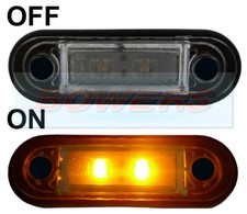 12V/24V FLUSH FIT AMBER LED