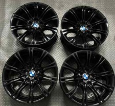 Genuine BMW MV2 18" Alloy Wheels Refurbished Gloss Black ET20 E60 E61 "5 SERIES"