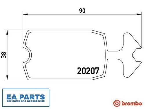 Brake pad set disc - disc,