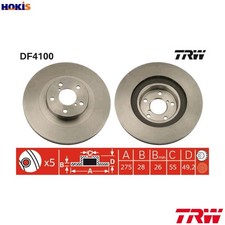 2x BRAKE DISC DF4100 FOR