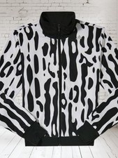 Adidas Black & White Reversible Track Jacket Size 6 Rare