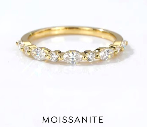 925 sterling silver - silver, moissanite