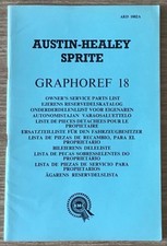 AUSTIN HEALEY SPRITE MKII Car Owners Service Spare Parts List c1962 #AKD1882A