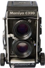 Mamiya C330 Pro S & 80-mm F2.8 Sekor S Blue Dot  medium format camera