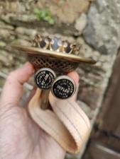 Antique Brass Wright & Butler Oil Lamp Burner Screw Duplex 1 13/16" Fitter. GWO