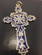 Antique iona blue enamel - blue,