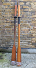 (3) VINTAGE  WOODEN BOAT  OARS