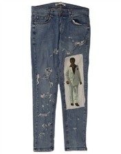 ZARA Mens Graphic Distressed