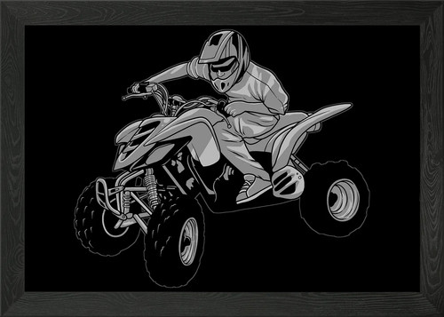 Quad bike atv framed wall - bike,