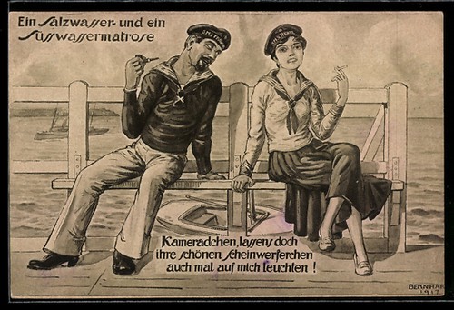 Artist postcard signed - postcard,