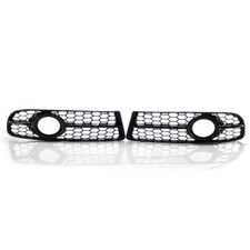 For 2005-2008 Audi A4 B7 S-Line S4 Bumper Fog Light Honeycomb Lower Grille Grill