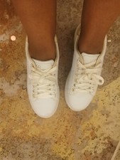 Ladies white and silver trainers/ pumps size 7 Beck and Hersey women's  used 