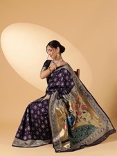 NEW Purple Designer Paithani