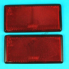 2 x RED Rear Reflectors Self