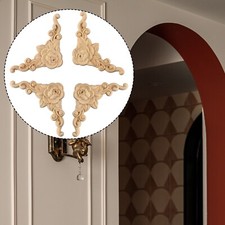 4X/Set Wooden Carved Corner