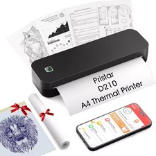A4 Inkless Thermal Printer Portable Wireless Printer for Travel Home Office