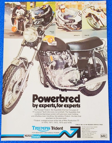 1975 triumph trident t160 - trident,