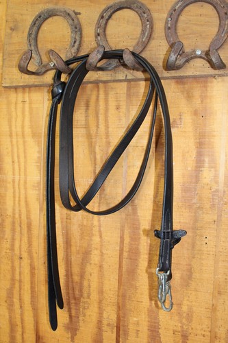 Tory leather split reins - leather,