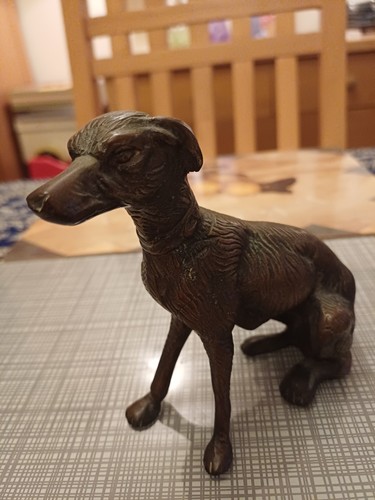 Bronze greyhound whippet - greyhound, /