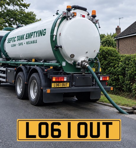 Private number plate log out - plate,