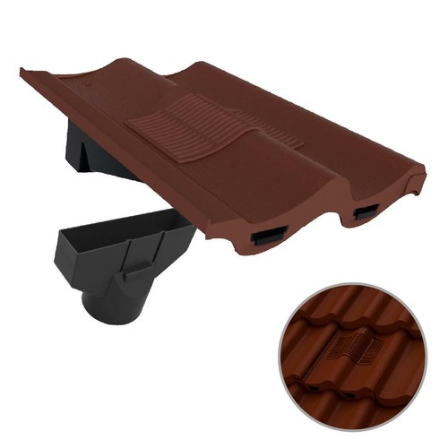 Antique red double - double, pantile