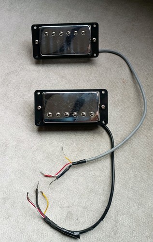 Humbucker pickup set - pickup, chrome