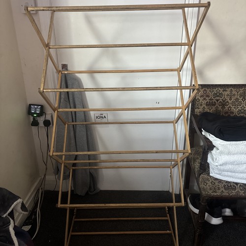 Vintage folding wooden clothes - folding,