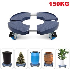 Plant Pot Trolley Mover Stand on Wheels Garden Planter Caddy Heavy Duty 150kg