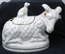 Alcora Goat Tureen Cover Tin
