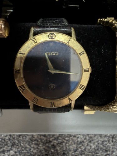 Vintage gucci 3000m mens gold - gucci,